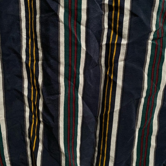 Vintage Striped 100% Silk Blouse - Picture 3 of 7